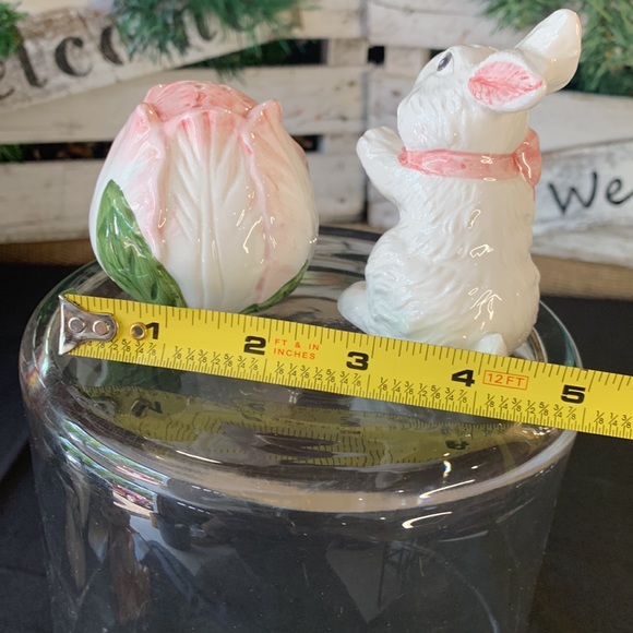 Bunny Rabbit and Cabbage Salt Pepper Shaker Set - Picture 6 of 7